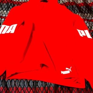 Red puma hooded